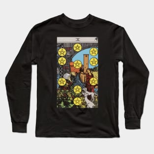 Tarot Card = Ten of Pentacles Long Sleeve T-Shirt